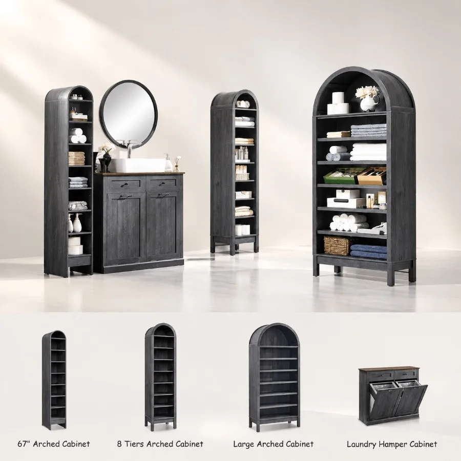 67 Tall Arched Bathroom Storag - огляд і ціна Storage & Organization