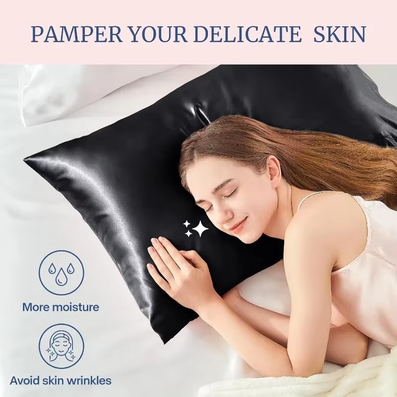 For Women Men 1/2pcs Multi-siz - огляд і ціна Satin Silk Pillowcase Hair Skin