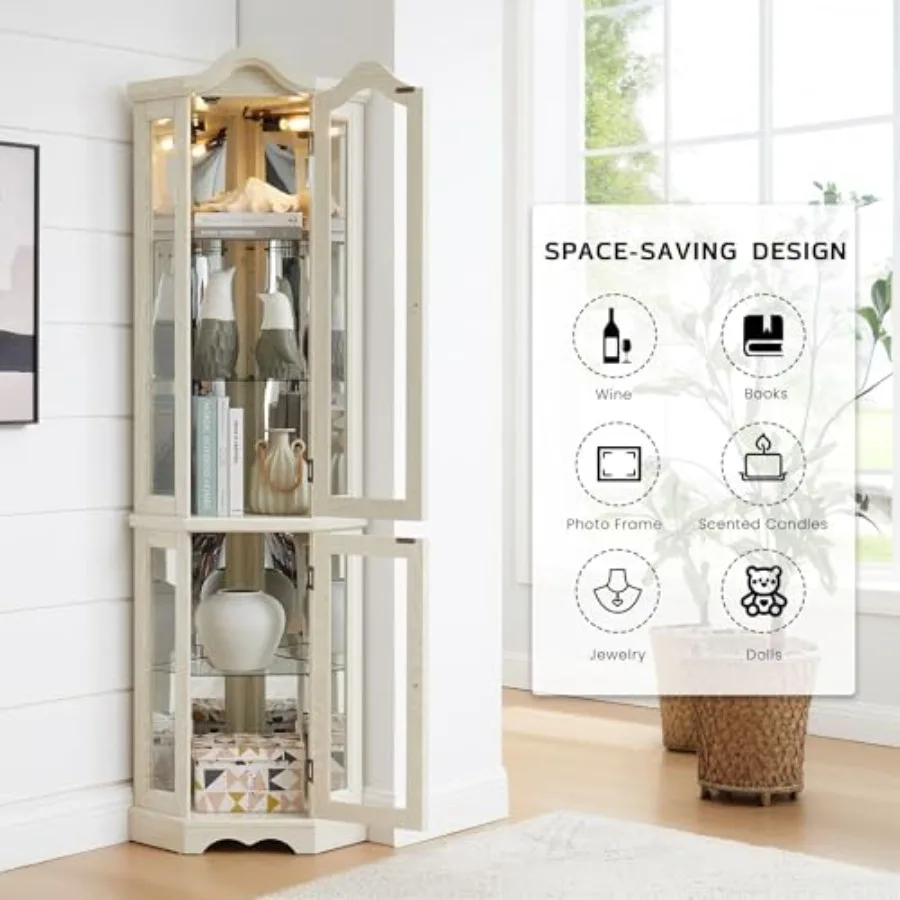 Corner curio cabinet for bar a - огляд і ціна Storage & Organization