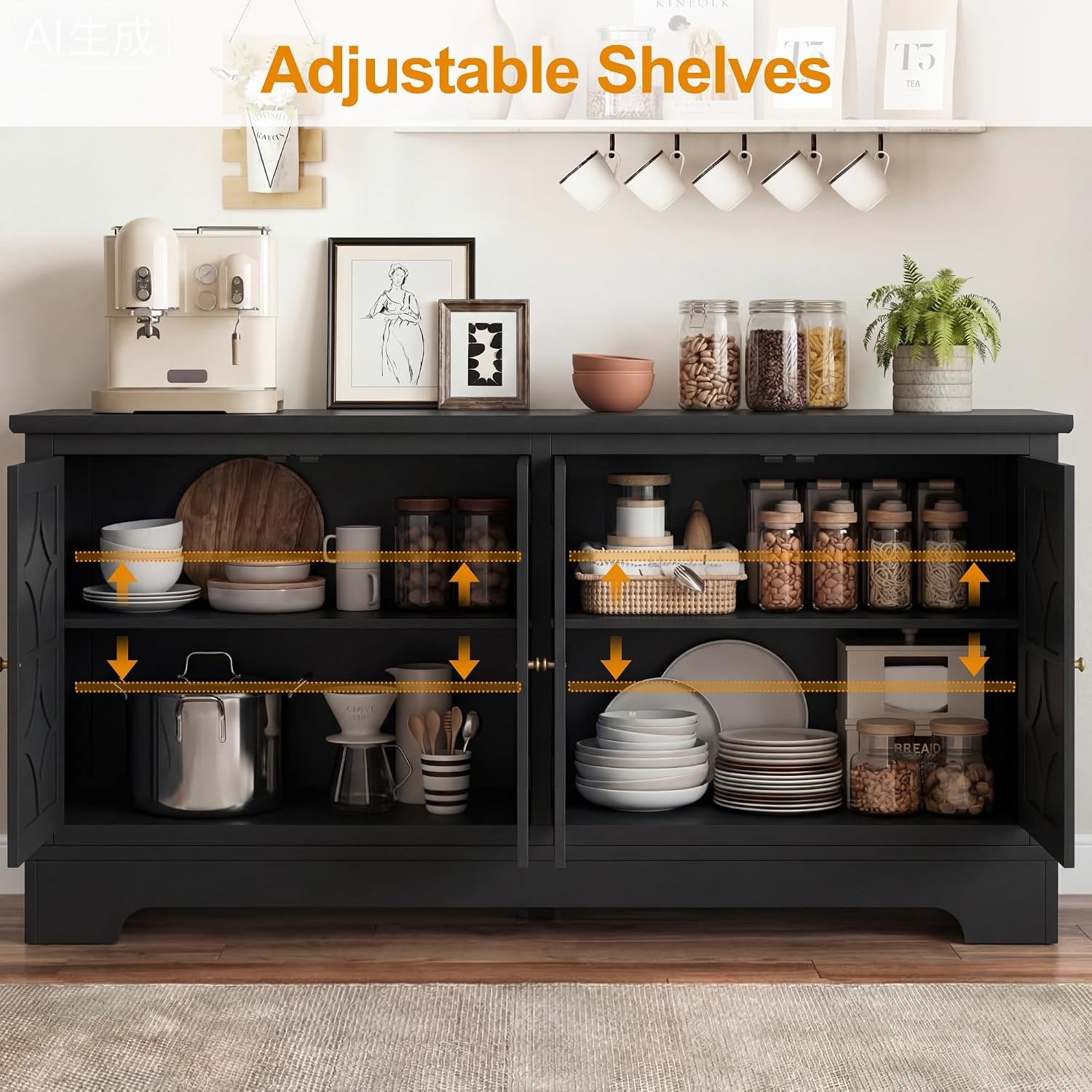 Sideboard Buffet Cabinet with  - огляд і ціна Kitchen