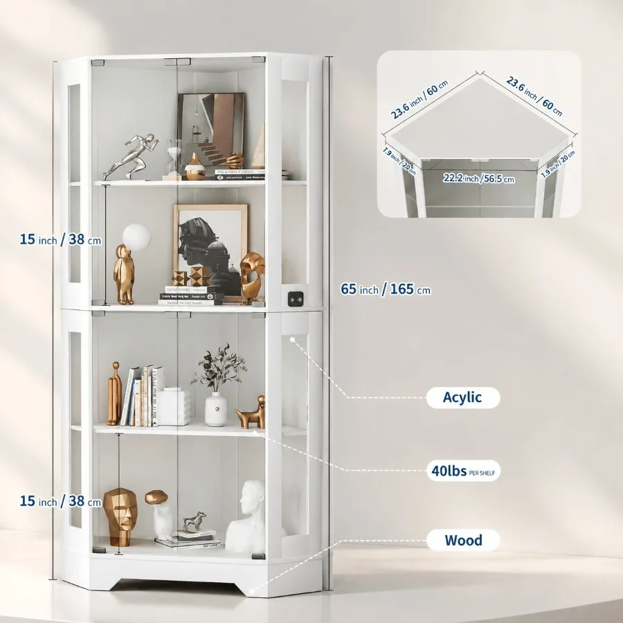 65 White Corner Collectible Cu - огляд і ціна Storage & Organization