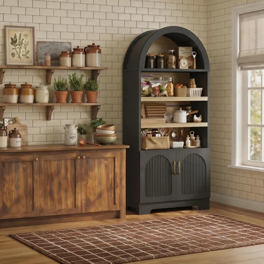 71 Tall Arched Kitchen Pantry  - огляд і ціна Kitchen