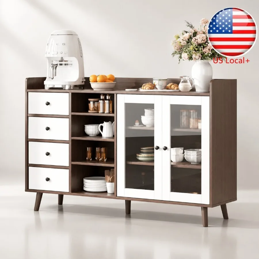 55 Glass Door Sideboard for Li - огляд і ціна Storage & Organization