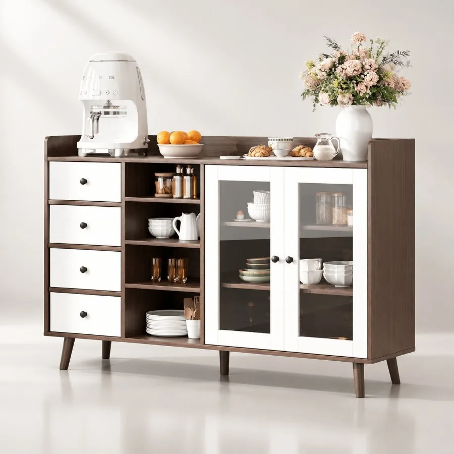 55 Glass Door Sideboard for Li - огляд і ціна Storage & Organization