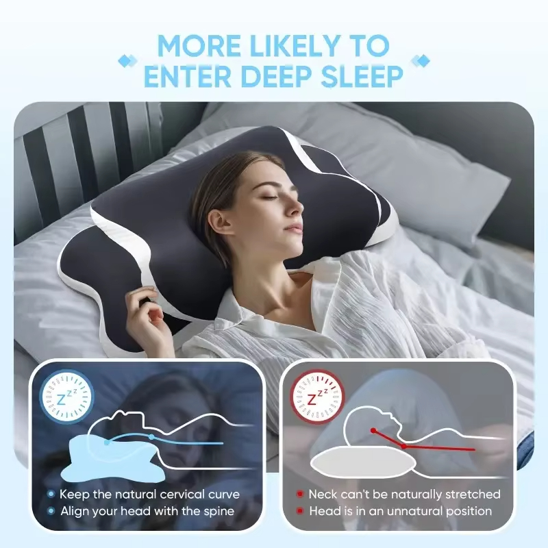 Memory Foam Pillows Butterfly  - огляд і ціна Memory Foam Orthopedic Pillow Neck Pain