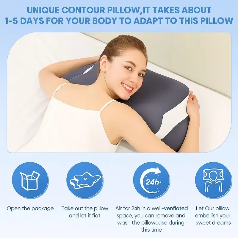 Memory Foam Pillows Butterfly  - огляд і ціна Memory Foam Orthopedic Pillow Neck Pain