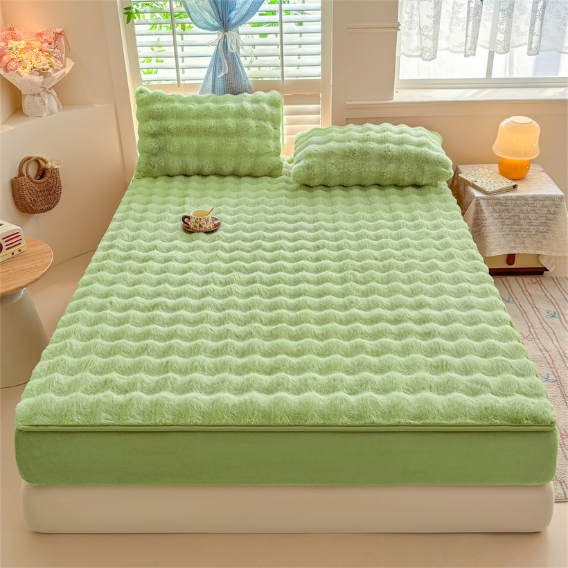 Winter Warm Faux Rabbit Fur Pl - огляд і ціна Fitted Bed Sheets Deep Pocket
