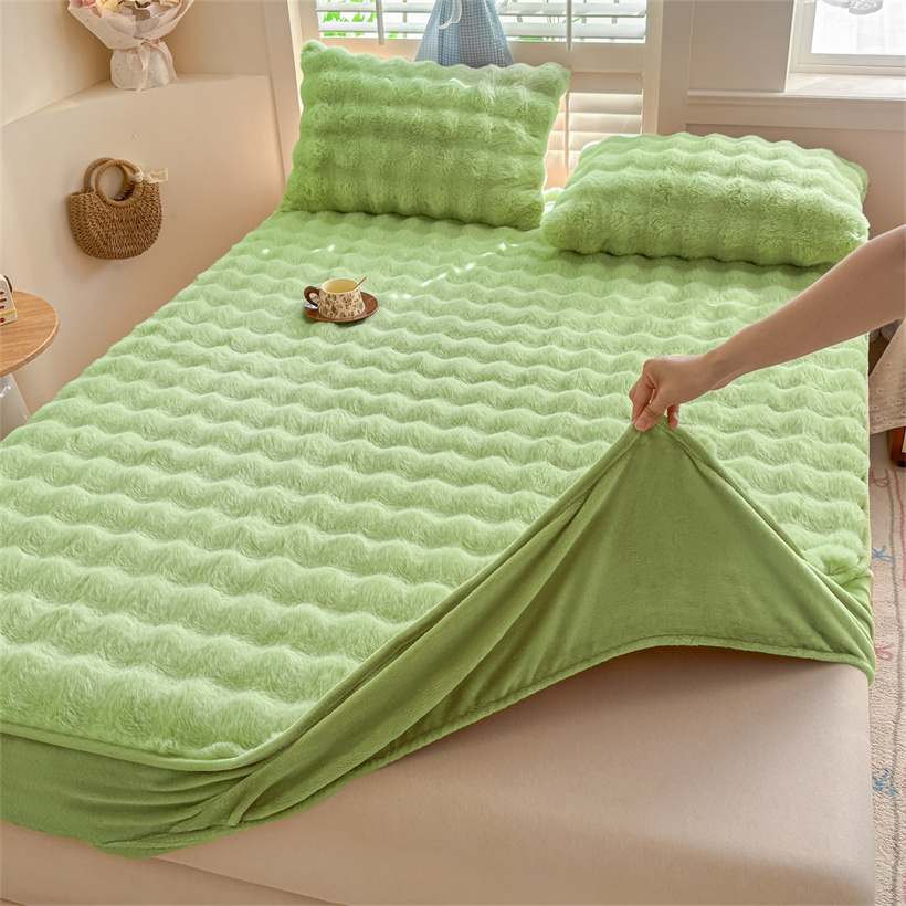 Winter Warm Faux Rabbit Fur Pl - огляд і ціна Fitted Bed Sheets Deep Pocket